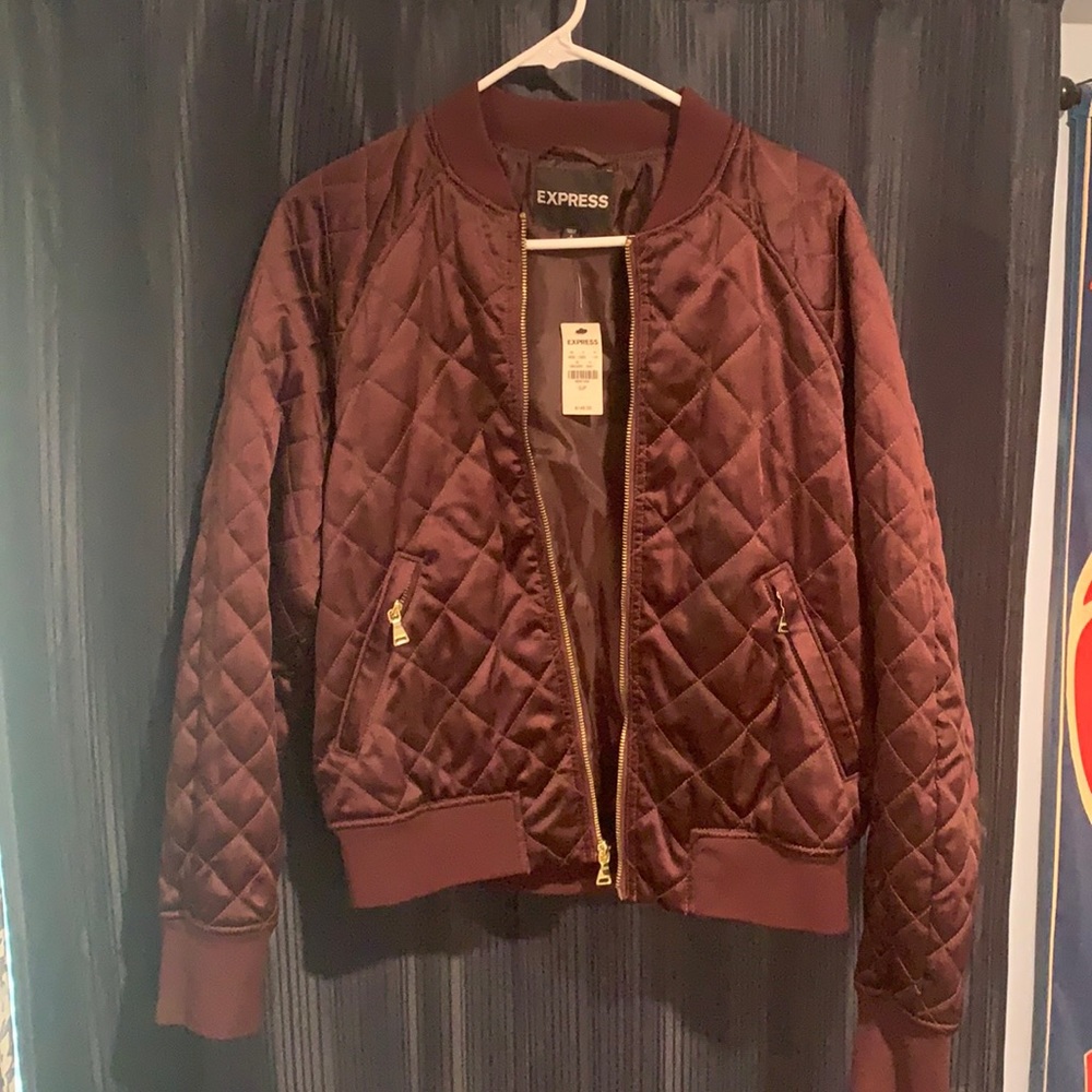 Express bomber jacket - burgundy - s/p